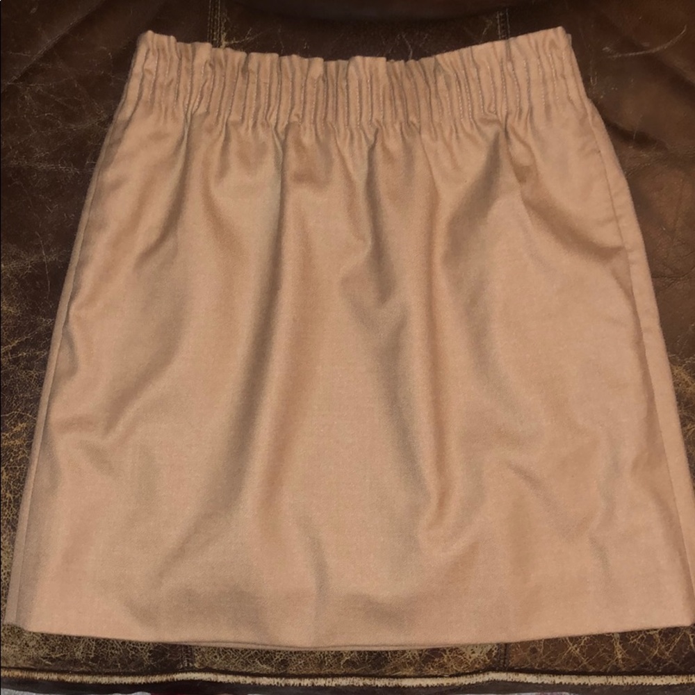 J. Crew Khaki Cinched Waist Skirt